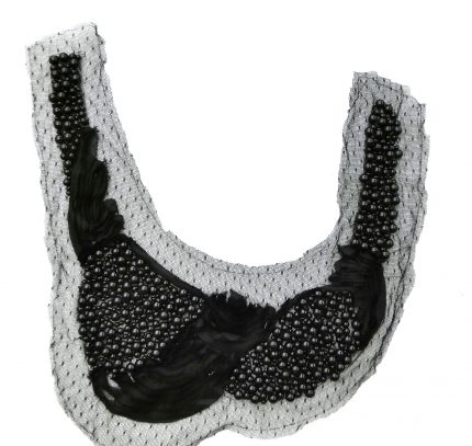 Col fantaisie perlé