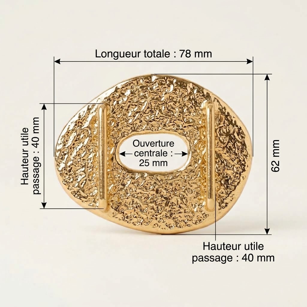 boucle-ovale-martele-dimensions-passage-40mm-rectifie