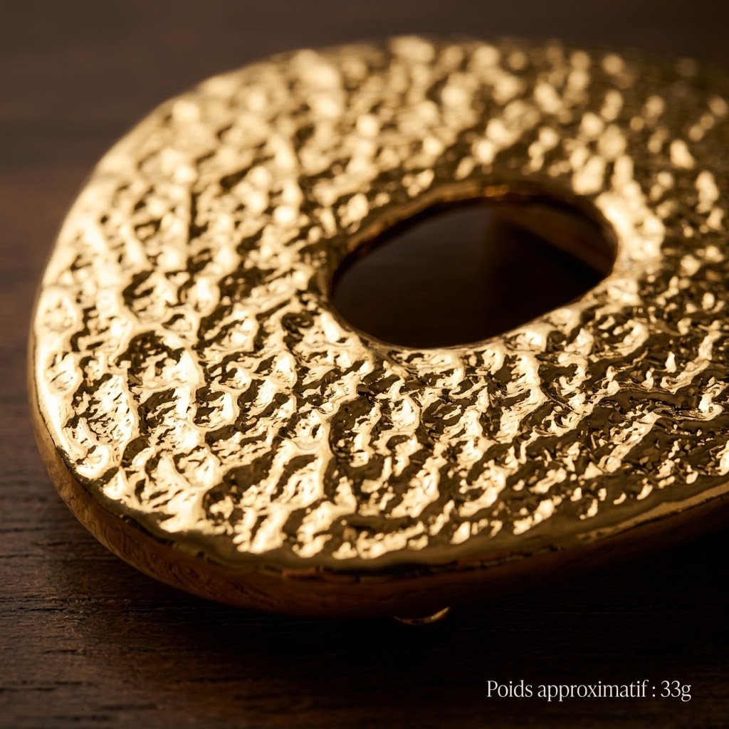 boucle-ovale-martele-macro-texture-poids-33g